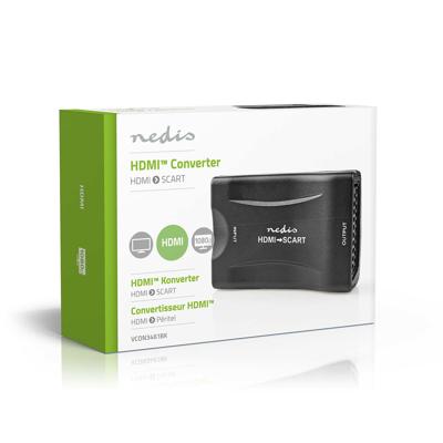 Nedis VCON3461BK Hdmi™-converter Hdmi™ Input Scart Female 1-weg 1080p 1.2 Gbps Abs Zwart