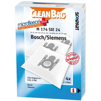 CleanBag M174SIE24 Bosch Siemens GXL/GXXL/GAL Mirco+ 4 stuks CleanBag M174SIE24 Bosch Siemens GXL/GXXL/GAL Mirco+ 4 stuks