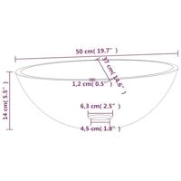 Wasbak 50x37x14 cm glas zwart - thumbnail