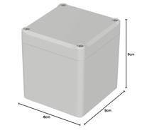 Bopla EUROMAS ET 225 63225000 Industriële behuizing 82 x 80 x 87 ABS Grijs-wit (RAL 7035) 1 stuk(s) - thumbnail