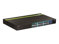TRENDnet WebSmart TPE-224WS Beheerbare Ethernet-switch Web Smart PoE+ 24 Port Gigabit/4 SFP - thumbnail