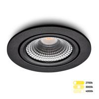 LED-inbouwspot Vivaro zwart tri-color - thumbnail