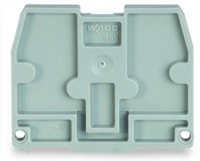 WAGO 869-378 Afsluitplaat Blauw 100 stuk(s)