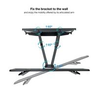 Muursteun voor tv met arm TooQ LP7866TN-B 40 kg - thumbnail