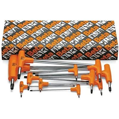 Beta 11-delige set haakse stiftsleutels voor Torx® schroeven en krachthandgreep 97TTX/S11 - 000970800