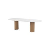 Colorado dining tafel amber ovaal keramiek travertin 240x105 cm 4SO - 4so - thumbnail