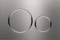 Geberit Sigma 20 bedieningspaneel rvs geborsteld/chroom voor Sigma reservoirs 8cm (UP720) en 12cm (UP320) - thumbnail