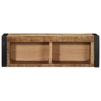 Tv-meubel 80x30x25 cm massief ruw mangohout - thumbnail