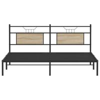 Bedframe zonder matras hout sonoma eikenkleurig 183x203 cm - thumbnail