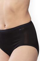 Lights dames tailleslip viscose - Hoog Katoenen dames ondergoed wit en zwart - thumbnail