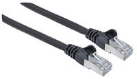 Intellinet 740937 RJ45 Netwerkkabel, patchkabel CAT 6A S/FTP 5.00 m Zwart Folie afscherming, Afscherming gevlochten, Afgeschermd, Halogeenvrij 1 stuk(s) - thumbnail