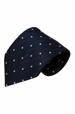 Alberto Vincelli Blauwe zijden stropdas Sacile 01