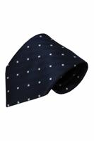 Alberto Vincelli Blauwe zijden stropdas Sacile 01 - thumbnail