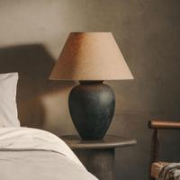 Kave Home Tafellamp 'Mercadal' Keramiek en linnen - thumbnail