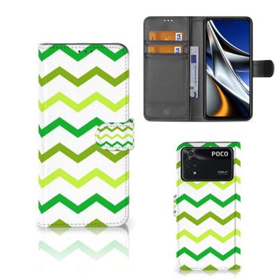 Xiaomi Poco X4 Pro 5G | Telefoon Hoesje | Zigzag Groen Xiaomi Poco X4 Pro 5G | Telefoon Hoesje | Zigzag Groen