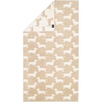 Cawö Cawo We love Dogs gemustert 6246 Badlaken 80x150 natur/beige