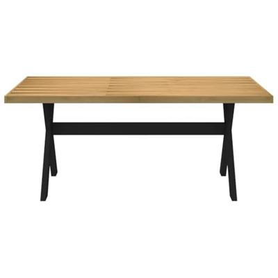Wandtafel NOAIN X-vormige poten 180x90x75 cm massief hout