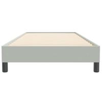 Boxspring zonder matras fluweel lichtgrijs 90x220 cm - thumbnail