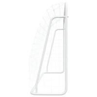 Voetbaldoel met net 214x75x152 cm staal en polyester wit - thumbnail