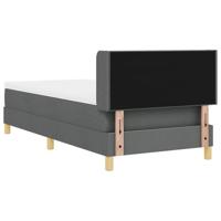 Boxspringbed met Matras - Donkergrijs, 100x200 cm, Stof - thumbnail