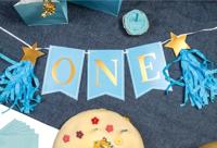 Taart Topper Birthday Boy Gold - thumbnail