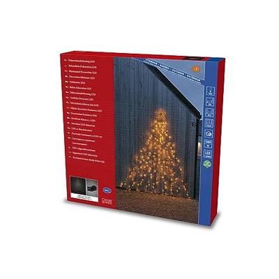 Konstsmide LED-gordijn Buiten 30 V Energielabel: F (A - G) 304 LED Barnsteen Timer