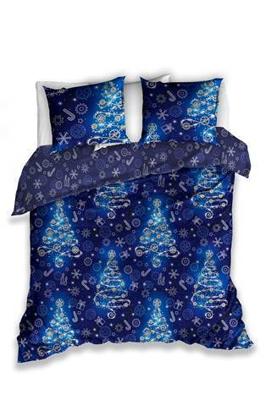 Kerst dekbedovertrek kerstboom met lampjes 200 x 220 cm Kerst dekbedovertrek kerstboom met lampjes 200 x 220 cm