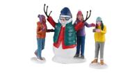 Lemax snowman selfie s/3 kerstdorp figuur type 4 Vail Village 2020 - thumbnail