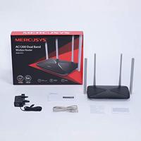 Mercusys AC12 draadloze router Fast Ethernet Dual-band (2.4 GHz / 5 GHz) Zwart - thumbnail