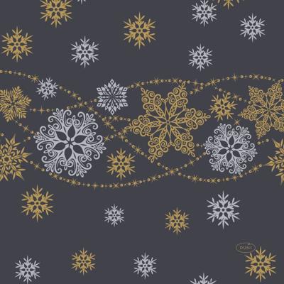 Duni servetten snow black 33X33cm Duni servetten snow black 33X33cm