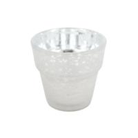 Daan Kromhout Theelichthouder basic mat glas zilverkleurig 7 cm | 24 stuks - thumbnail