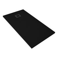 Douchebak BWS Elsa Composiet Anti-slip 100x100x3 cm Mat Zwart - thumbnail