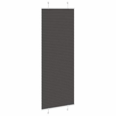 Pliss rolgordijn 80x200 cm stofbreedte 79,4 cm polyester zwart