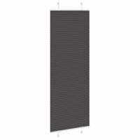 Pliss rolgordijn 80x200 cm stofbreedte 79,4 cm polyester zwart - thumbnail