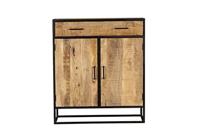 Starfurn Kabinet kast Denver | Mangohout en staal | 100 cm - thumbnail