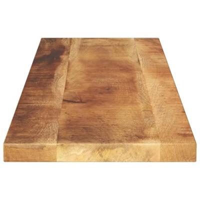 Tafelblad rechthoekig 100x40x2,5 cm massief ruw mangohout