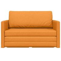 Slaapbank 110cm Donkergeel Stof - thumbnail