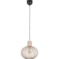 LED Hanglamp - Hangverlichting - Trion Alia - E27 Fitting - 1-lichts - Rond - 33cm - Zand - Metaal - thumbnail