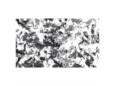 Showgear Metallic Confetti rechthoekig 1 kg 55 x 17 mm, zilver metallic