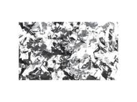 Showgear Metallic Confetti rechthoekig 1 kg 55 x 17 mm, zilver metallic - thumbnail