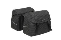 Newlooxs Joli dubbele fietstas - mik adapter - waterafstotend - nomi black - thumbnail
