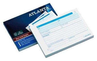 Atlanta By Jalema Bonboekje genummerd 1-50 - 50 blad in tweevoud - carbon