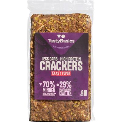 Less carb-high protein crackers kaas peper 200 Gram Less carb-high protein crackers kaas peper 200 Gram