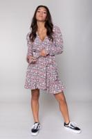 Colourful Rebel wikkeljurk Ziggy met all over print roze/groen - thumbnail