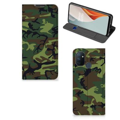OnePlus Nord N100 | Hoesje met Magneet | Army Dark