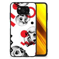Telefoonhoesje Xiaomi Poco X3 | X3 Pro Skull Red - thumbnail