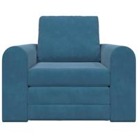 Slaapbank Blauw 98 x 71 x 83 cm Fluweel - thumbnail