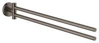 Grohe Essentials Handdoekhouder 2-lids 5,4x44,9x6,1 cm Brushed Hard Graphite - thumbnail