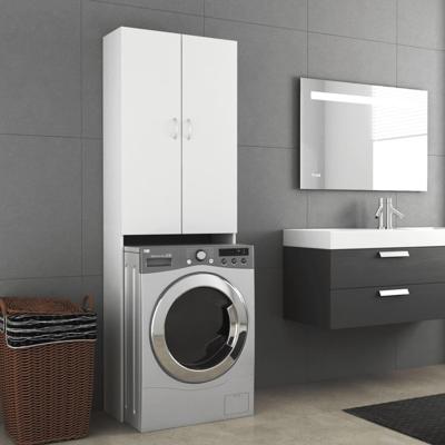 VidaXL Wasmachinekast 64x25,5x190 cm wit VidaXL Wasmachinekast 64x25,5x190 cm wit