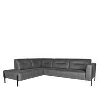 LABEL51 Hoekbank 'Napoli' Rechts, Microfiber, kleur Cognac - thumbnail